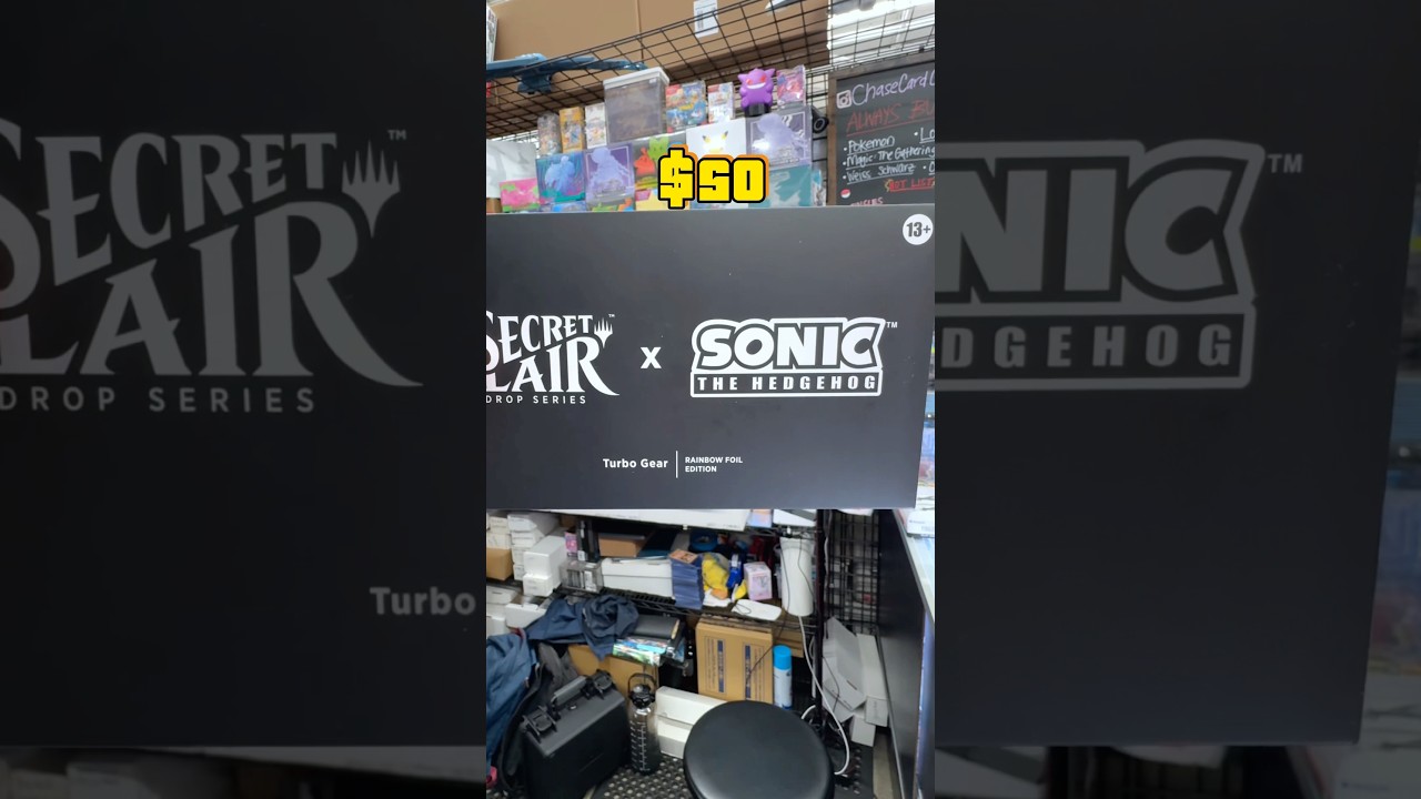Sonic The Hedgehog x Magic The Gathering TURBO GEAR Foil Secret Lair Drop 😯📈