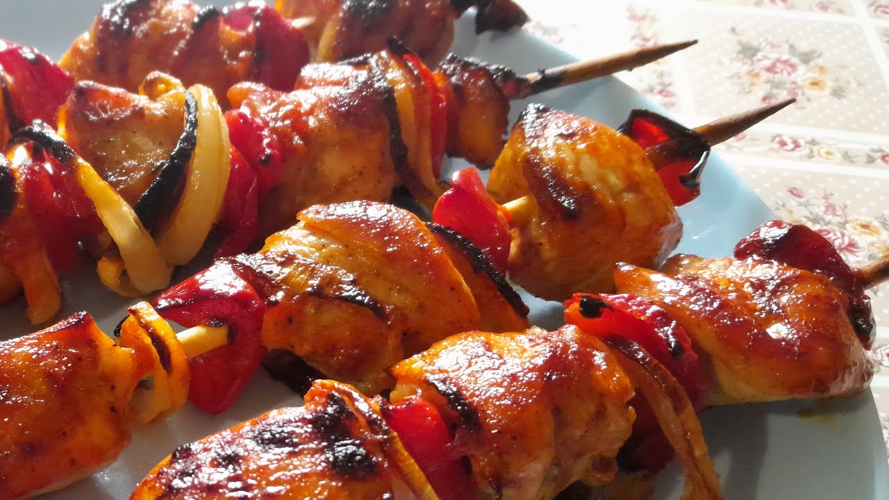 М'ясо на шпажках 🍖🍗🍖  В Духовці🌶🫑Курячий Шашлик#шашлик