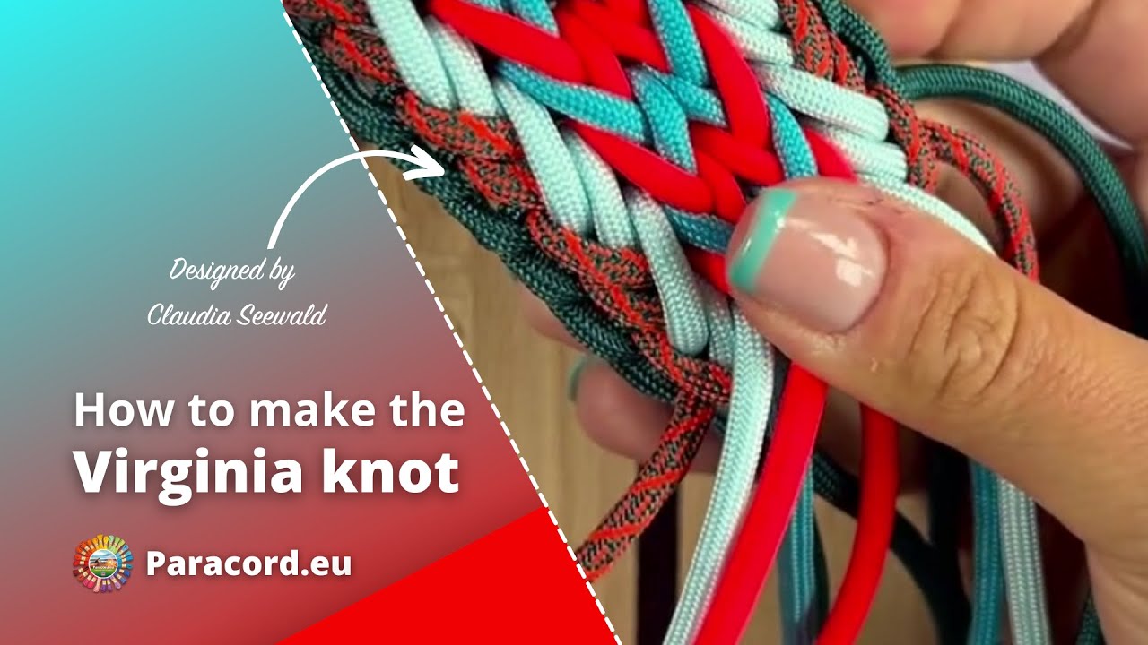 Virginia knot | Tricky paracord knot but fun to make! | Paracord Tutorial