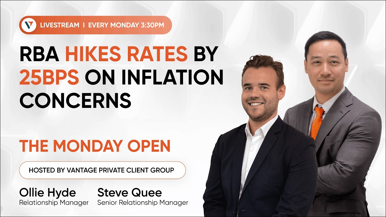 RBA Hikes Rates by 25 bps on Inflation Concerns | The Monday Open #financialnews #marketanalysis