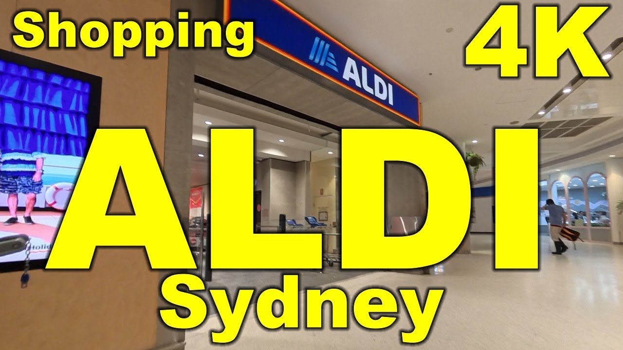 Shopping Aldi, Sydney, Australia - 4K