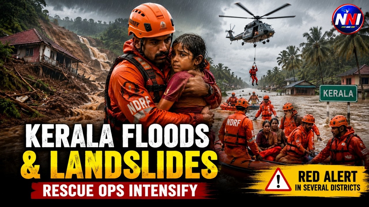 Kerala Flood Emergency: Landslides, Red Alert & Rescue Ops | NNI