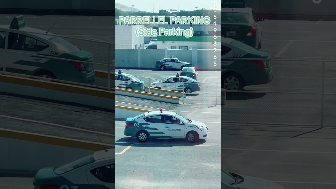 PARRELLEL PARKING #dubaidrivinglicense #goldenchance #drivingtest #driving