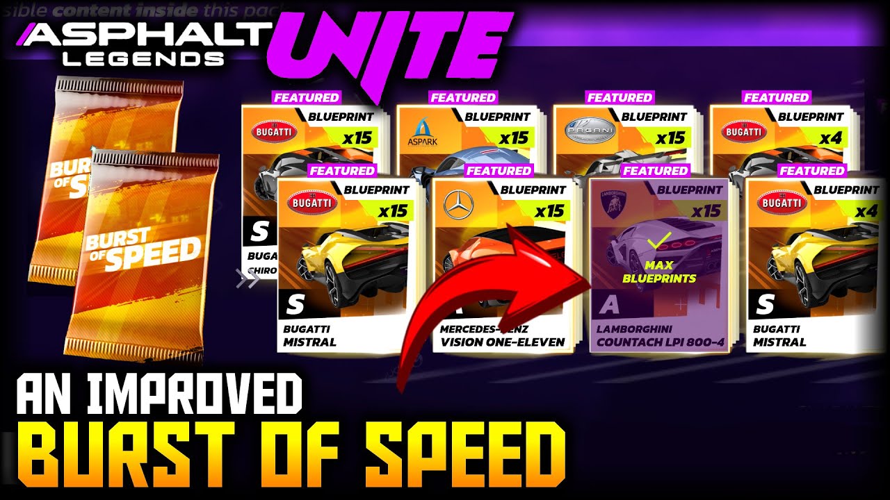 The First BOS With the New Packs Logic (Asphalt Legends Unite)