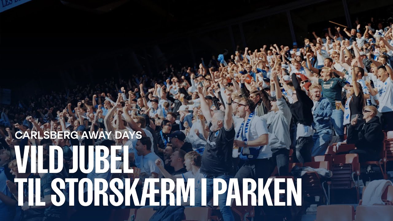 Kæmpe fest på A-tribunen til storskærmsevent i Parken