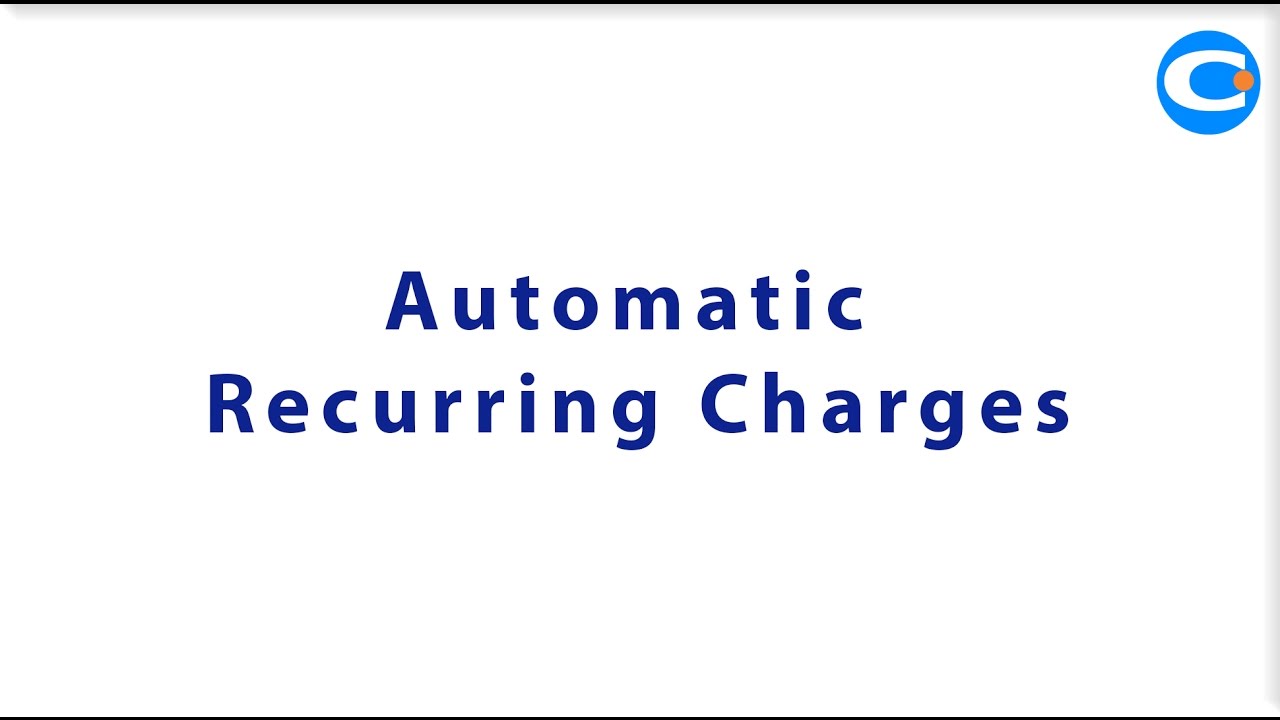 Automatic Recurring Charges