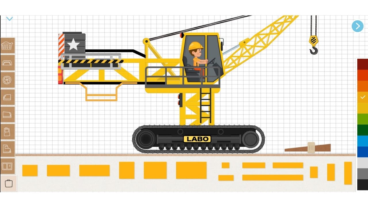 Labo Construction Truck - Tall Mobile Crane