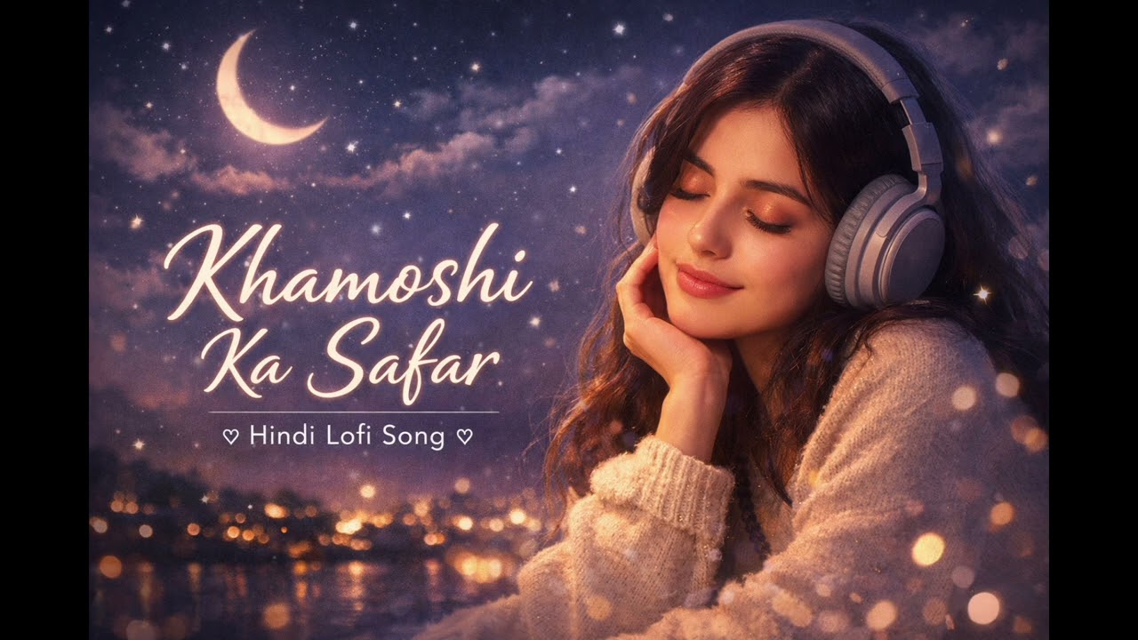 Khamoshi Ka Safar 🌙 | Hindi Lofi Sleep Song | Female Voice | Deep Sleep & Relaxing Music