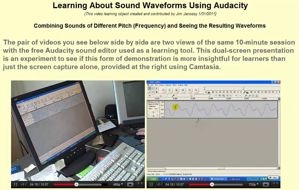 Combining sound waves with Audacity