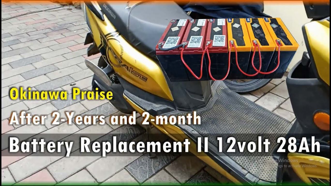 Okinawa Praise Battery Replacement II Premium Black Gold 12volt 28Ah