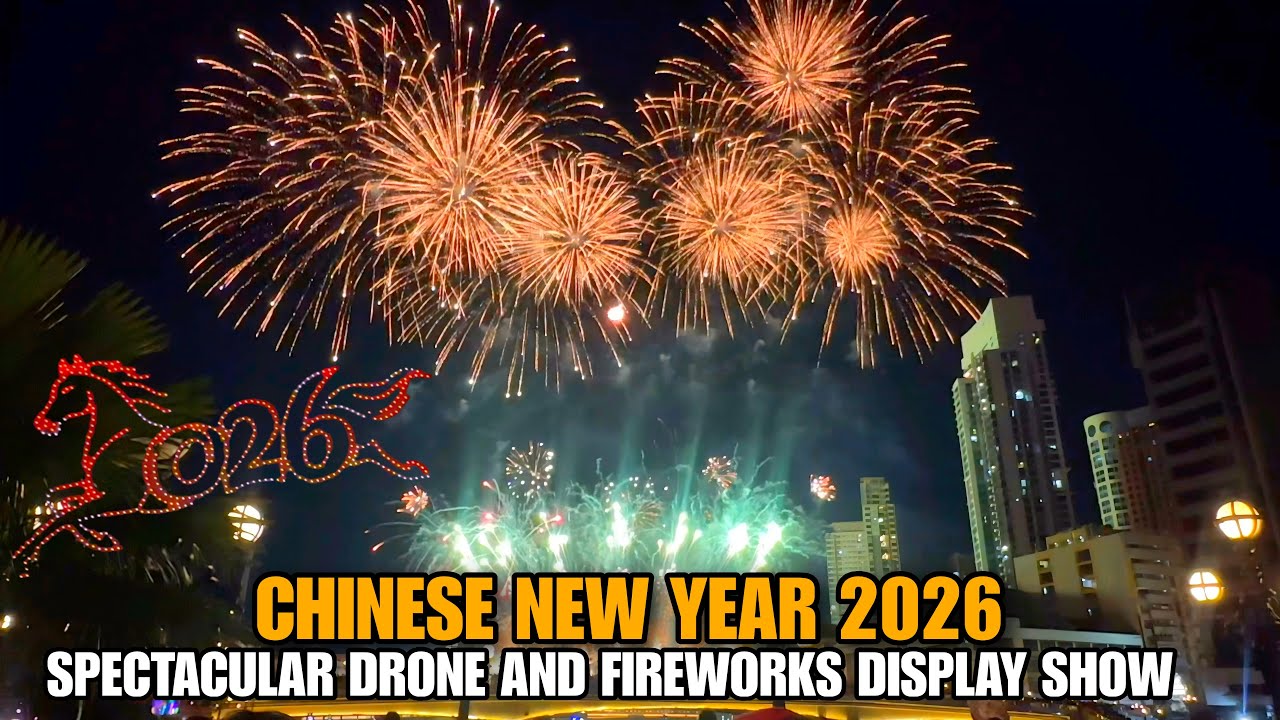 CHINESE NEW YEAR 2026|FIREWORKS DISPLAY AND DRONE SHOW|CHINATOWN BINONDO MANILA [4K]