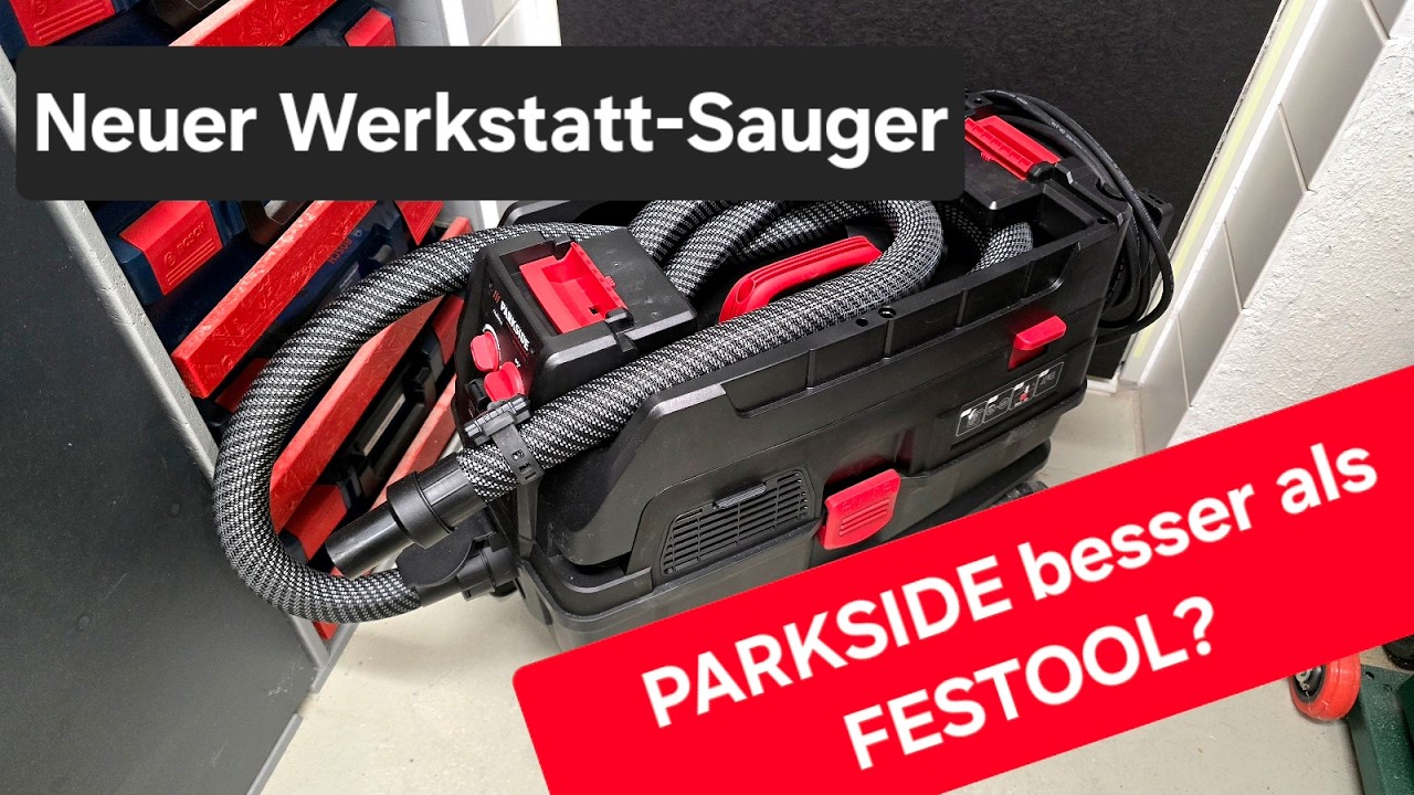Werkstatt STAUBSAUGER von PARKSIDE für 199 Euro - Ist es nur eine billige FESTOOL Kopie? 🤔 | RPH