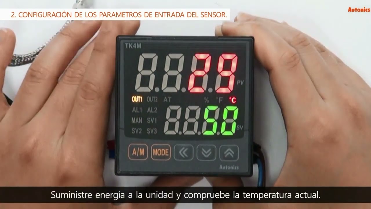 Controladores de temperatura tutorial b&aacute;sico serie TK, modelo: TK4M - B4CR