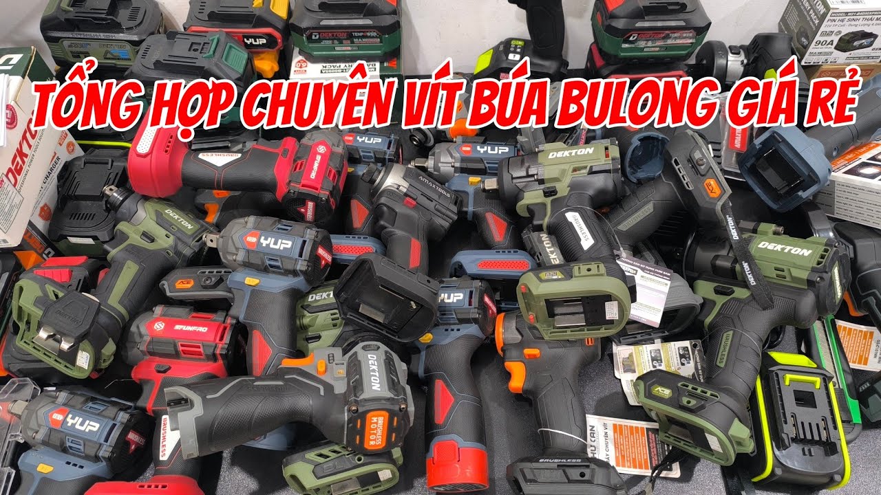 Báo giá nhanh máy chuyên vít , bulong nhiều phân khúc . Vít búa hukan 330nm giá chỉ hơn 500k