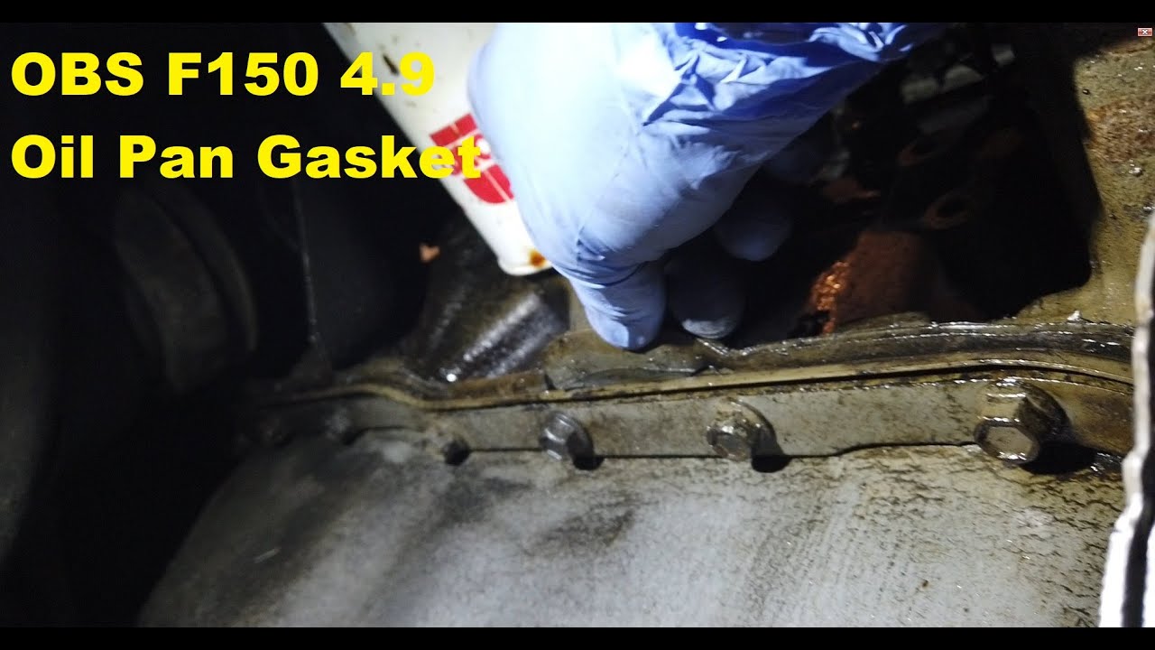 OBS Ford Truck F150 F250 F350 4.9 I6 Oil Pan Gasket and Pump