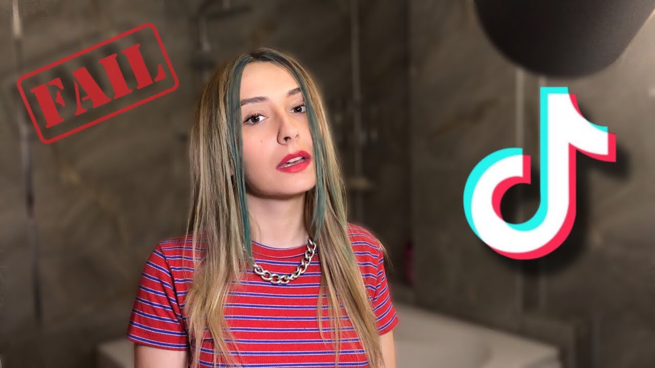 TikTok’taki SAÇ TRENDLERİNİ DENEDİM ( Bornoz Kemeriyle Dalgalı Saç, Göz Farıyla Mavi Saç ve Dahası )