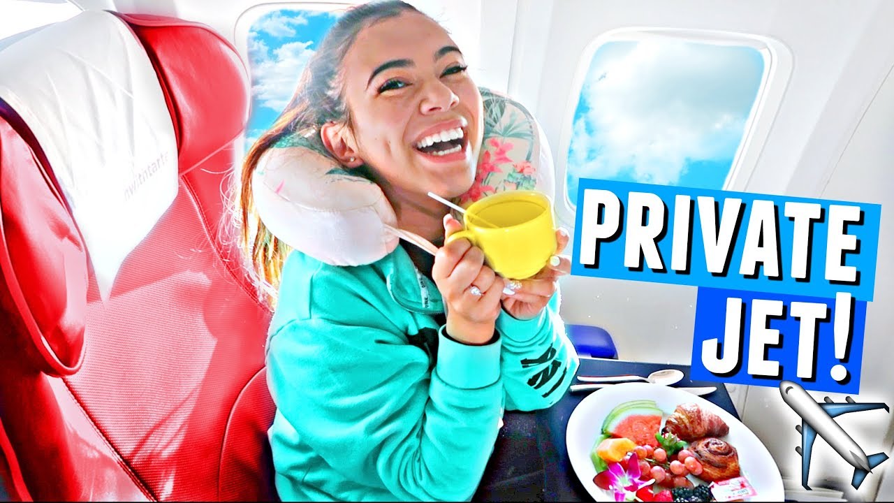 Taking a Private Jet to... BORA BORA!!✈️🌴🌞