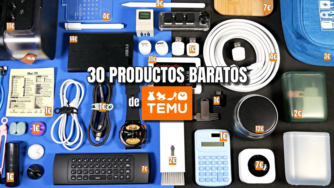 30 productos baratos de TEMU 💥 ¡TODO CASI GRATIS! por 1€, 3€, 5€ o 10€