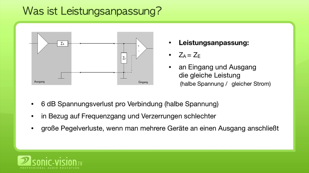 4.19 Spannungsanpassung, Stromanpassung und Leistungsanpassung