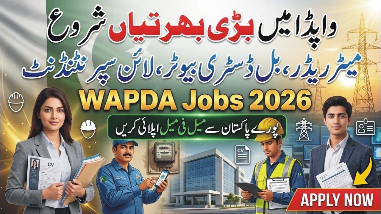 WAPDA Jobs 2026 How To Apply - Line Superintendent, Meter Reader, Bill Distributor - OTS LESCO Jobs