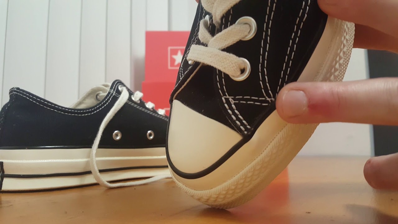 2018 Converse Chuck Taylor 70 Black Low Top On Feet & Review