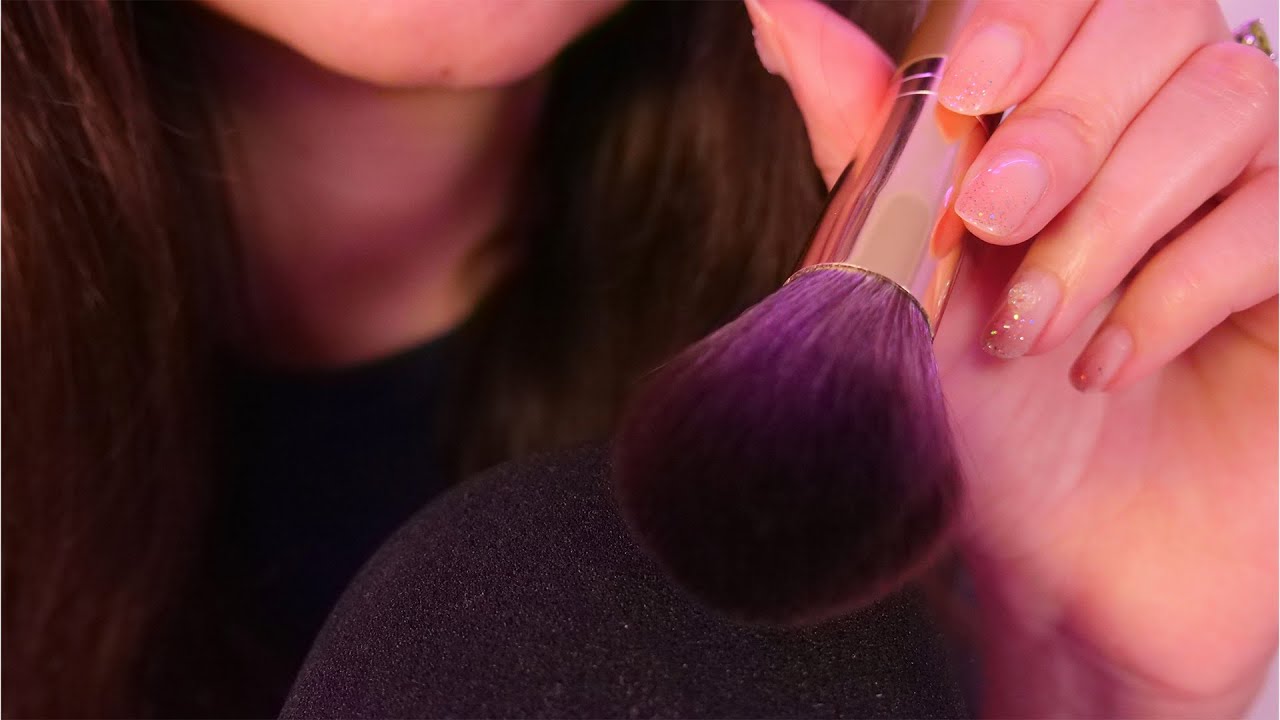 ASMR Inaudible Whispering & Brushing