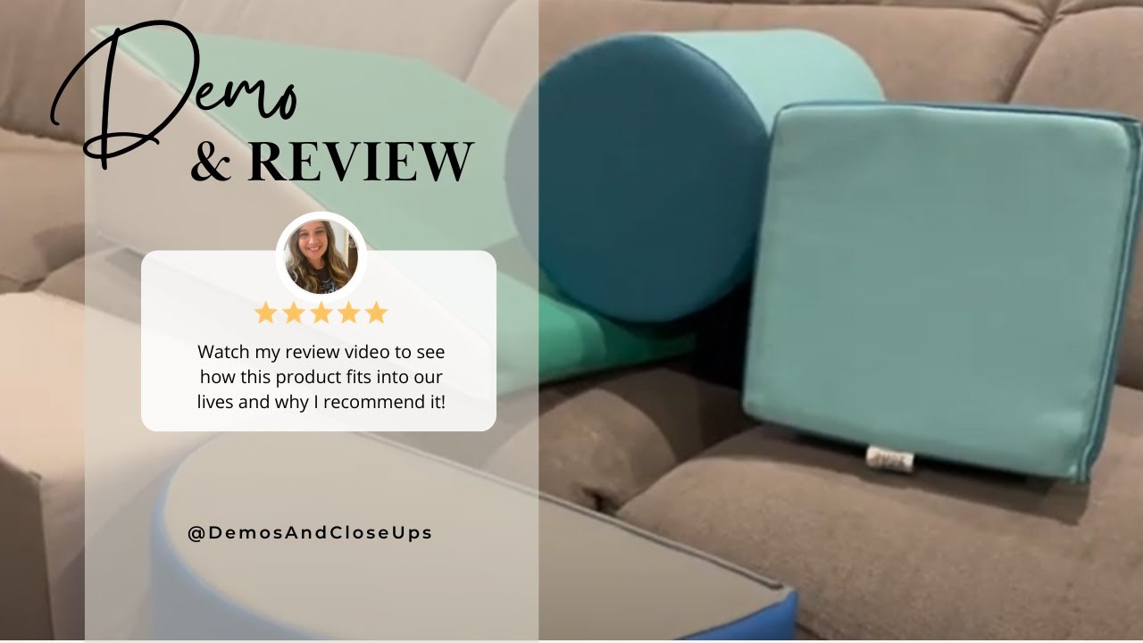 REVIEW Best soft play! ECR4Kids SoftZone Climb and Crawl Playset - Life Size Building Blocks