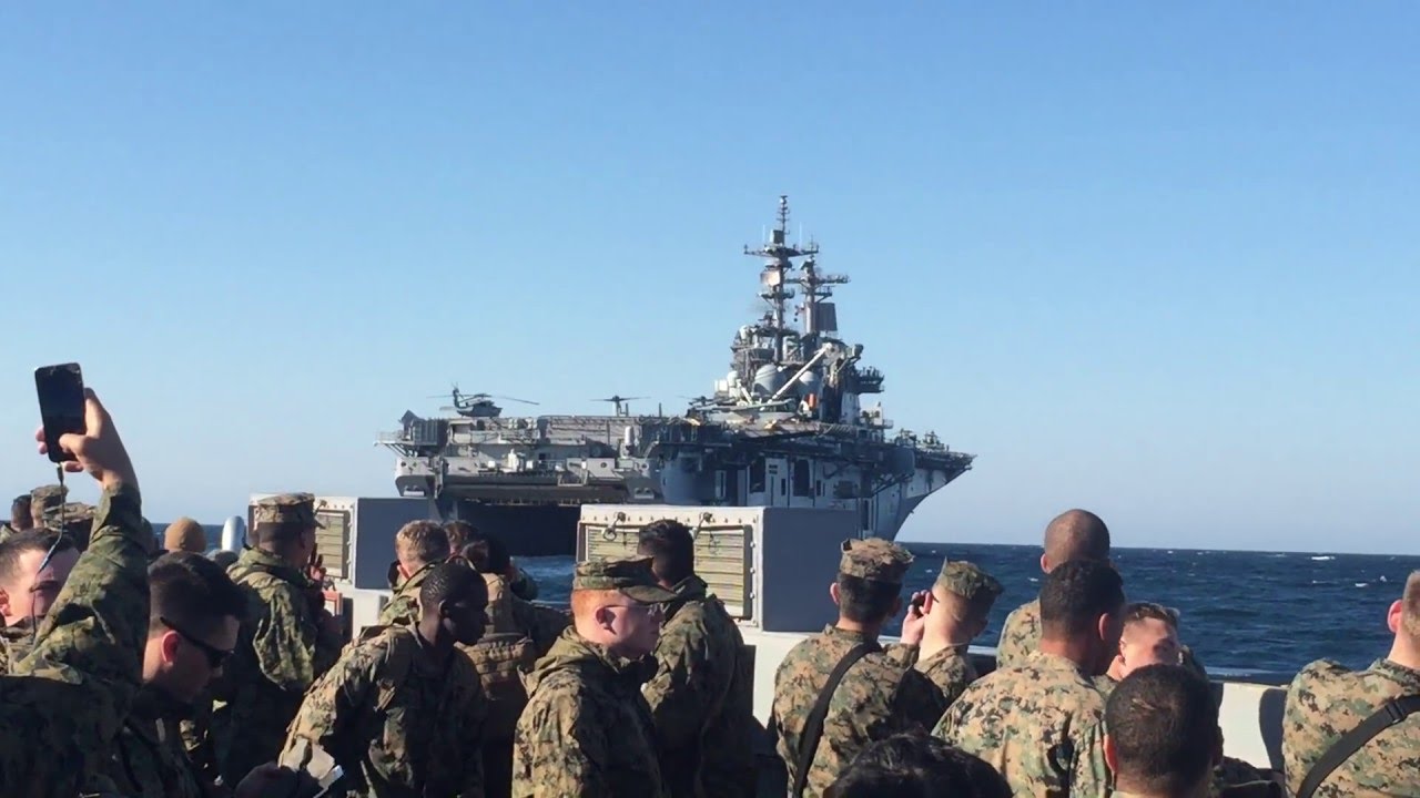 My experience taking a LCU (Landing Craft Utility) from the well deck of a LHD