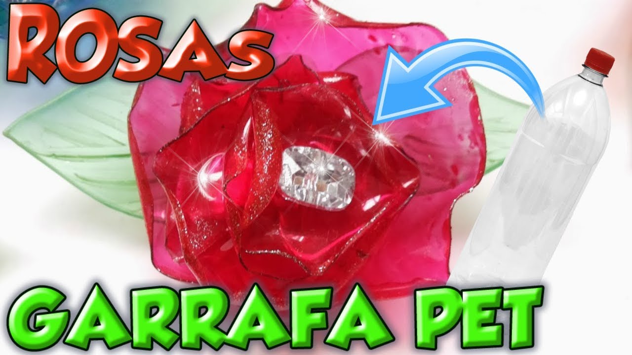 ROSAS FEITAS COM GARRAFA PET | DIY | Viviane Magalhães