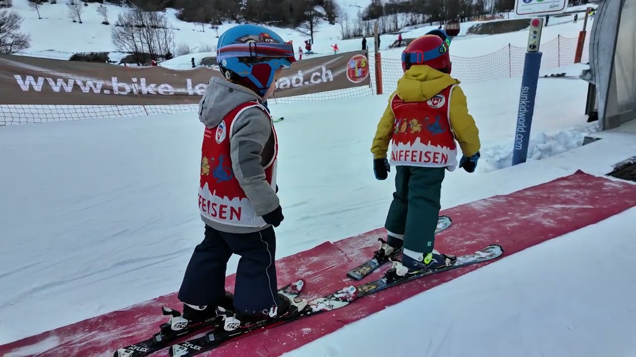 Liam's first time skiing