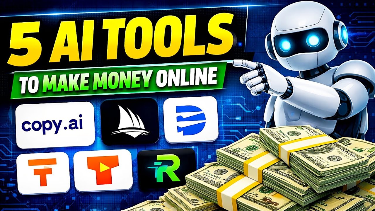 5 AI Tools That Can Help You Make Money Online!!