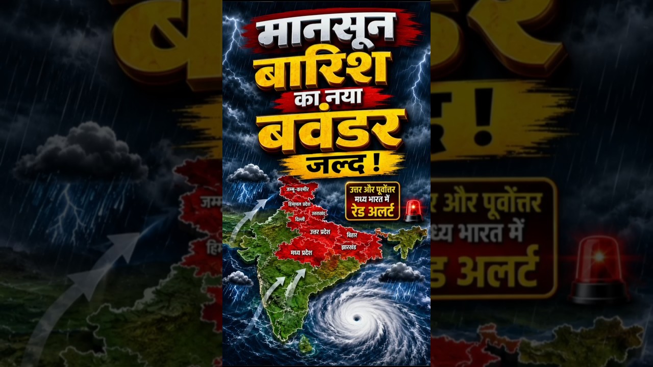 New Vortex of Monsoon Rains | #storm #imdalert #todaysweather #rain #weather #monsoon2026 flood