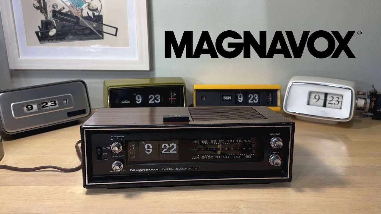 Magnavox 1R1773 Flip Clock Radio