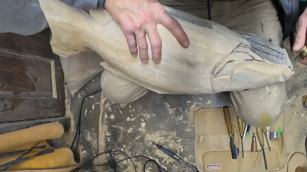 Carp head carving (subscribe!)