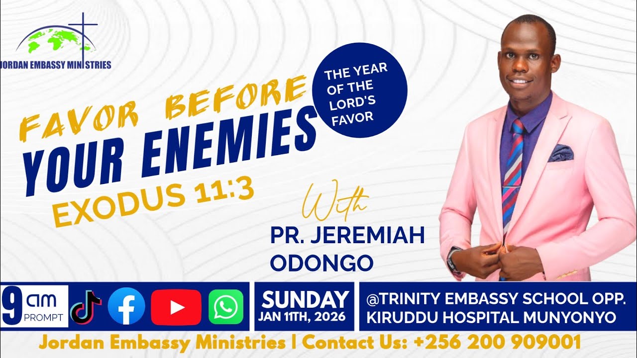 SUNDAY MORNING SERVICE 11TH JAN 2026 | FAVOR BEFORE YOUR ENEMIES - EXODUS 11:3