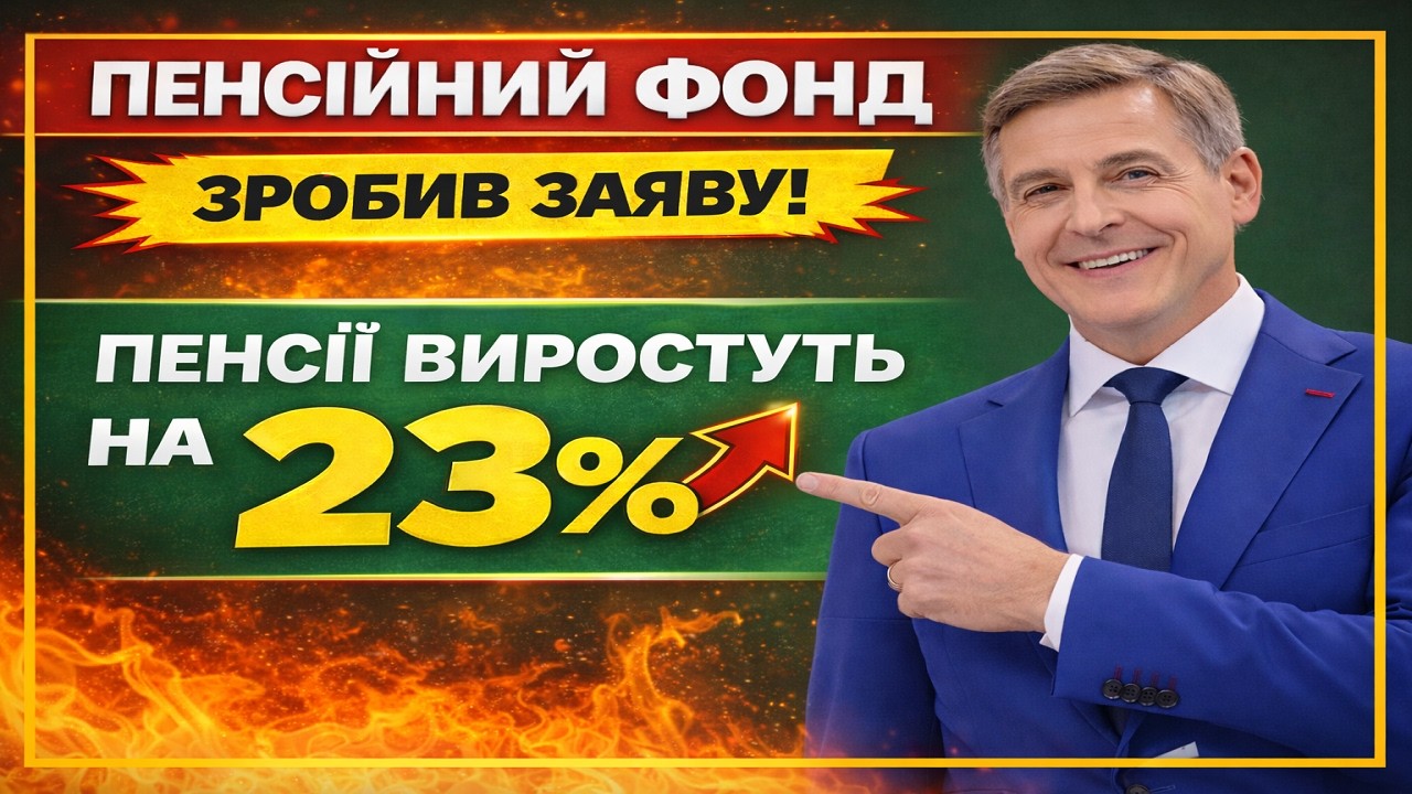 ДУЖЕ ГАРНІ НОВИНИ! 🔴 Пенсії зростуть на 23%? УСІХ ПЕНСІОНЕРІВ приємно вразив Бюджет ПЕНСІЙНОГО 2026