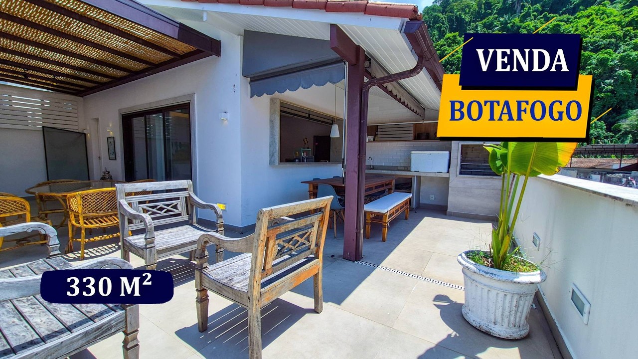 BOTAFOGO RUA SÃO CLEMENTE LUXUOSA CASA DE VILA 330M² TODA REFORMADA 5 QUARTOS 5 BANHEIROS 3 VAGAS
