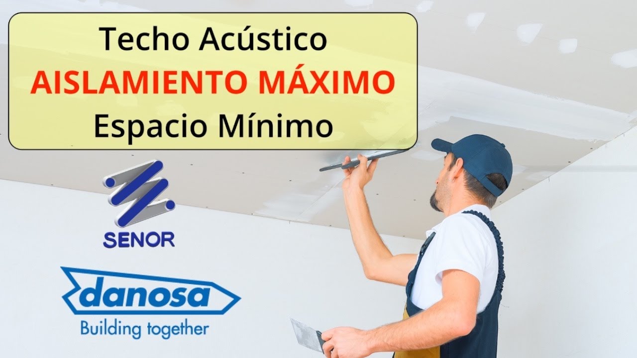 🏡 Techo Acústico con amortiguadores SE-FTD MINI 47 - SENOR y DANOSA 🔇