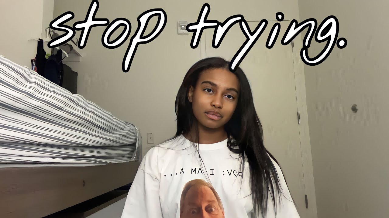 ditch the “trying” mentality
