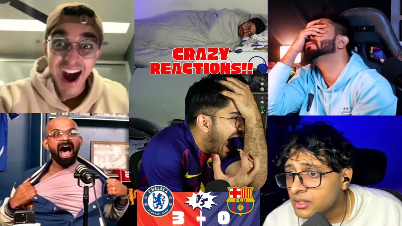 Crying BARCA Fans and HAPPY CHELSEA Fans Reaction to CHELSEA 3-0 BARCELONA | UCL