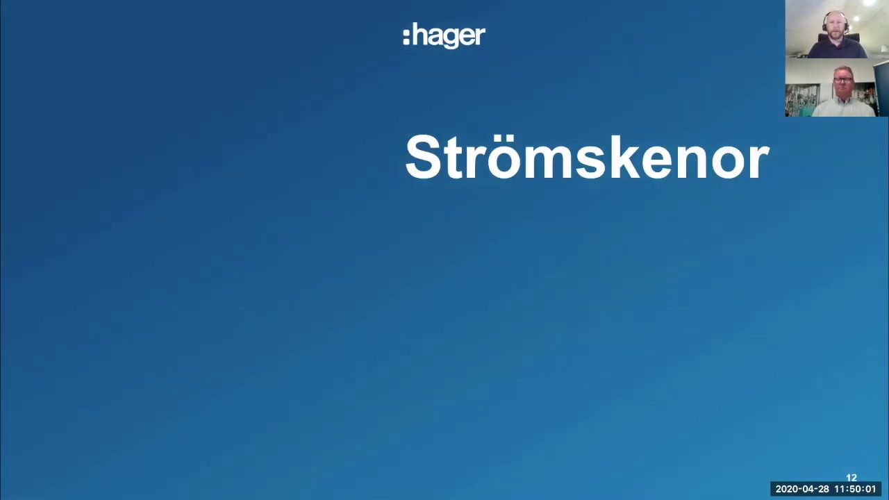 Energidistribution, ställverk och effektbrytare - Webbinarium Hager - 28 april 2020