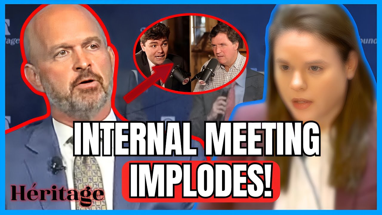 Kevin Robert&rsquo;s Sits In SILENCE As Heritage Staffers Confront Him Over Defense of Tucker Carlson!