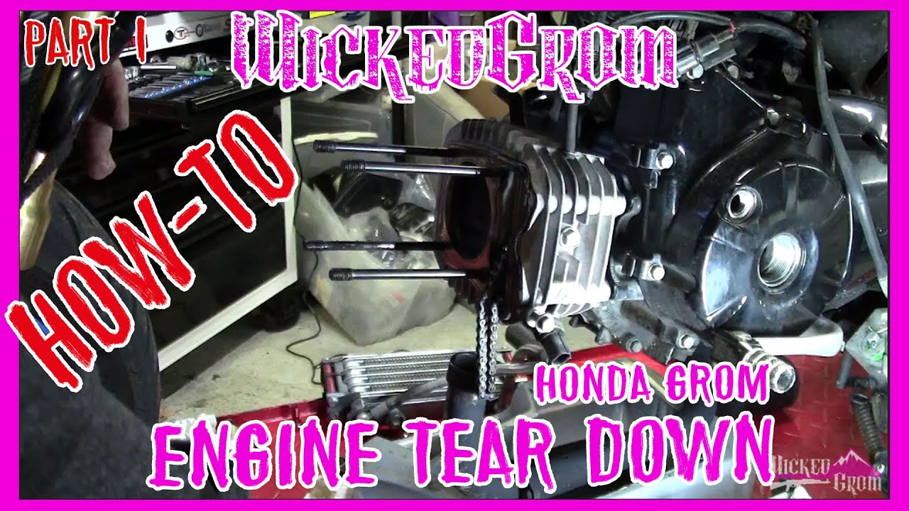 Honda Grom Motor Top End Removal | Part 1 Grom Motor Rebuild