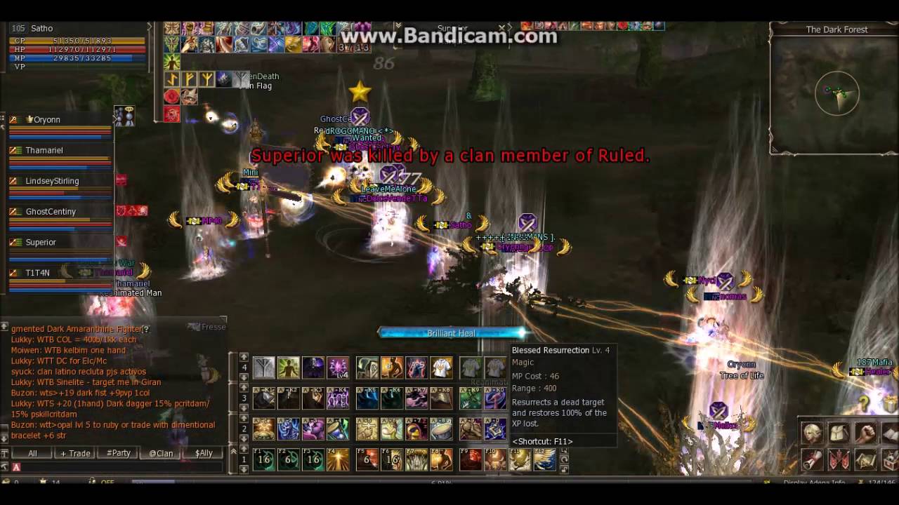 L2 Ertheia PvP NewOrder vs Ruled / Noclan 09/09/16