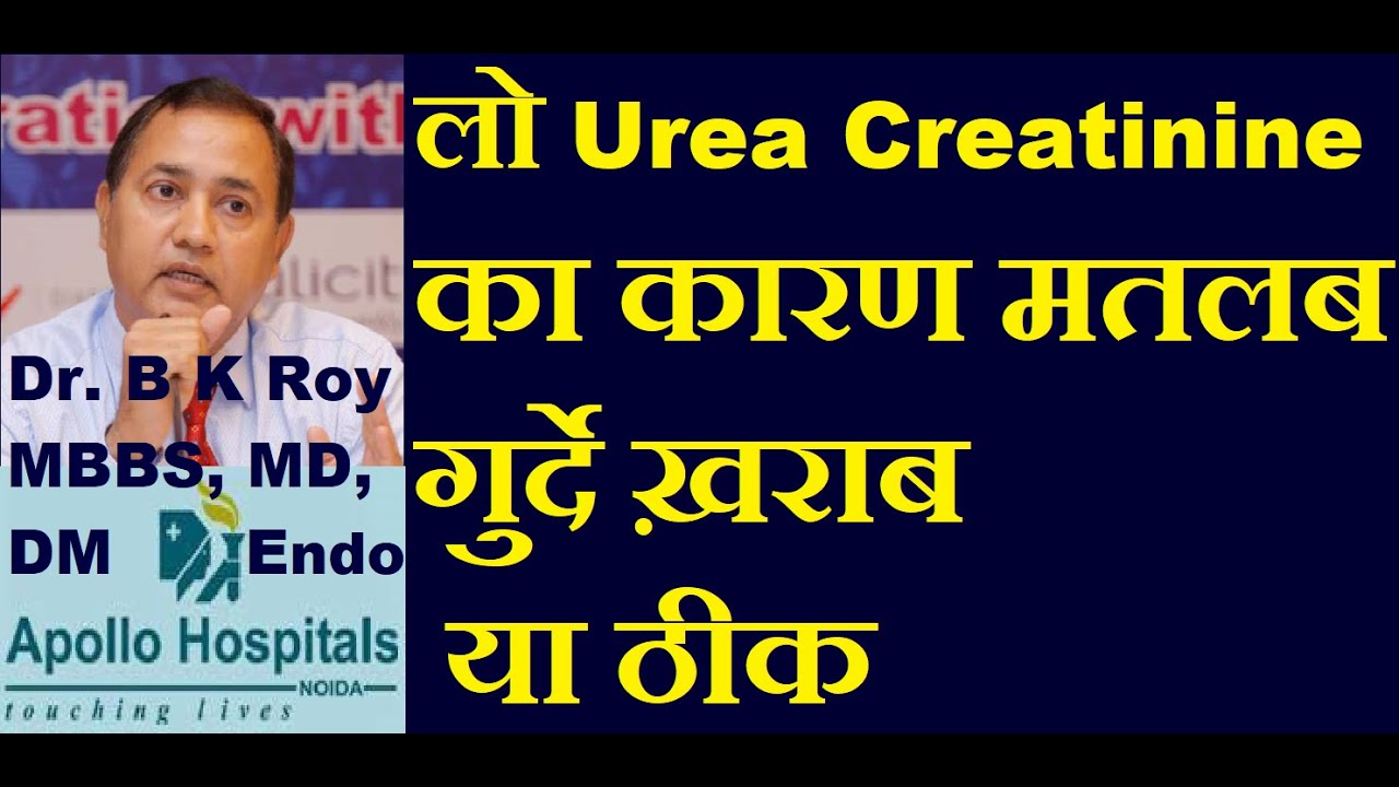 Low Urea Low Creatinine Causes is it Symptoms of Kidney damage