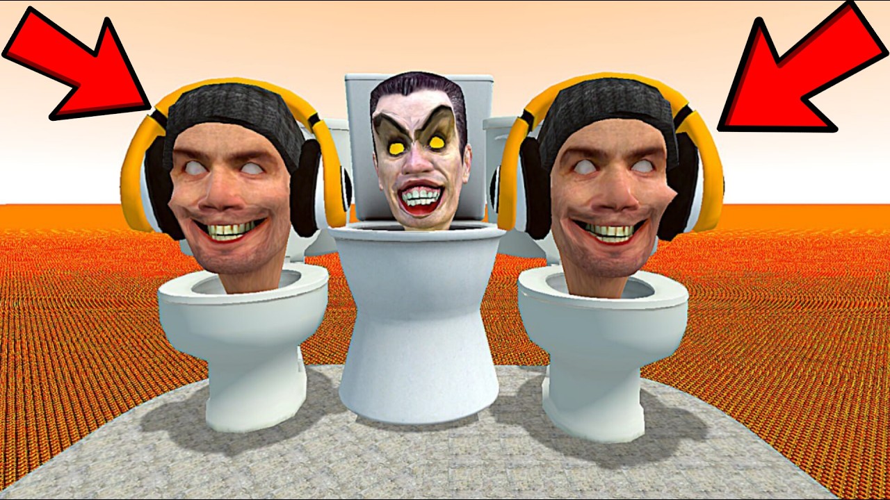 Spartan KIcking All Skibidi Toilet Bosses in Gint Lava Deep Pit-#4 Garry's Mod
