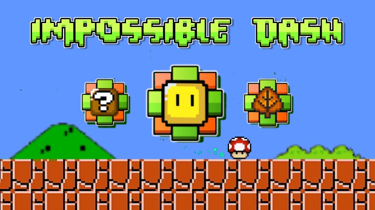 IMPOSSIBLE DASH (All Levels 1~4 / All Coins | Geometry Dash Super Mario Bros