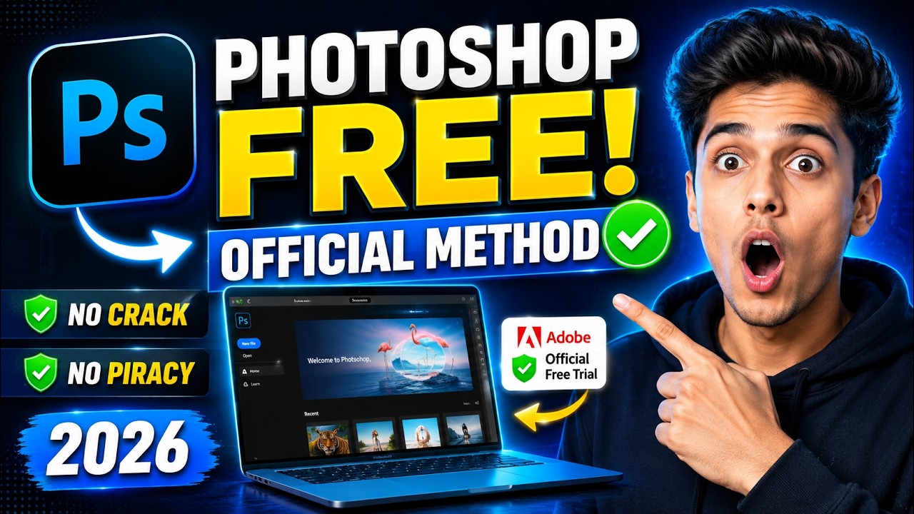 How to Use Adobe Photoshop for FREE on Windows 10/11 (2026) | Official Method