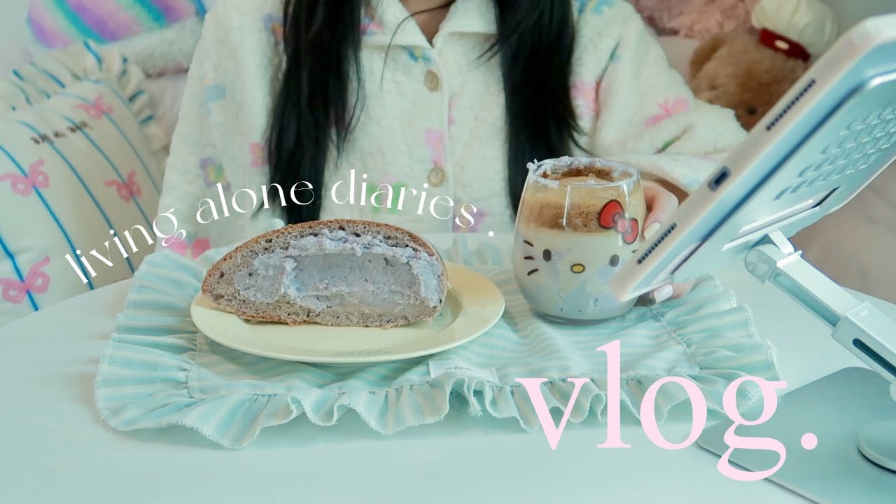 Quiet Day at Home | Cozy Cooking, Taro Breakfast & Simple Lunch 🍮☕🍢