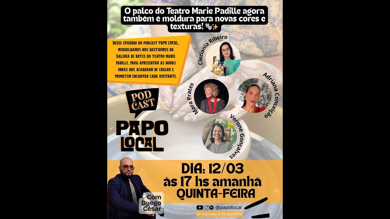 PAPO LOCAL EP. 177 -  Galeria de Arte, Teatro Marie Padille